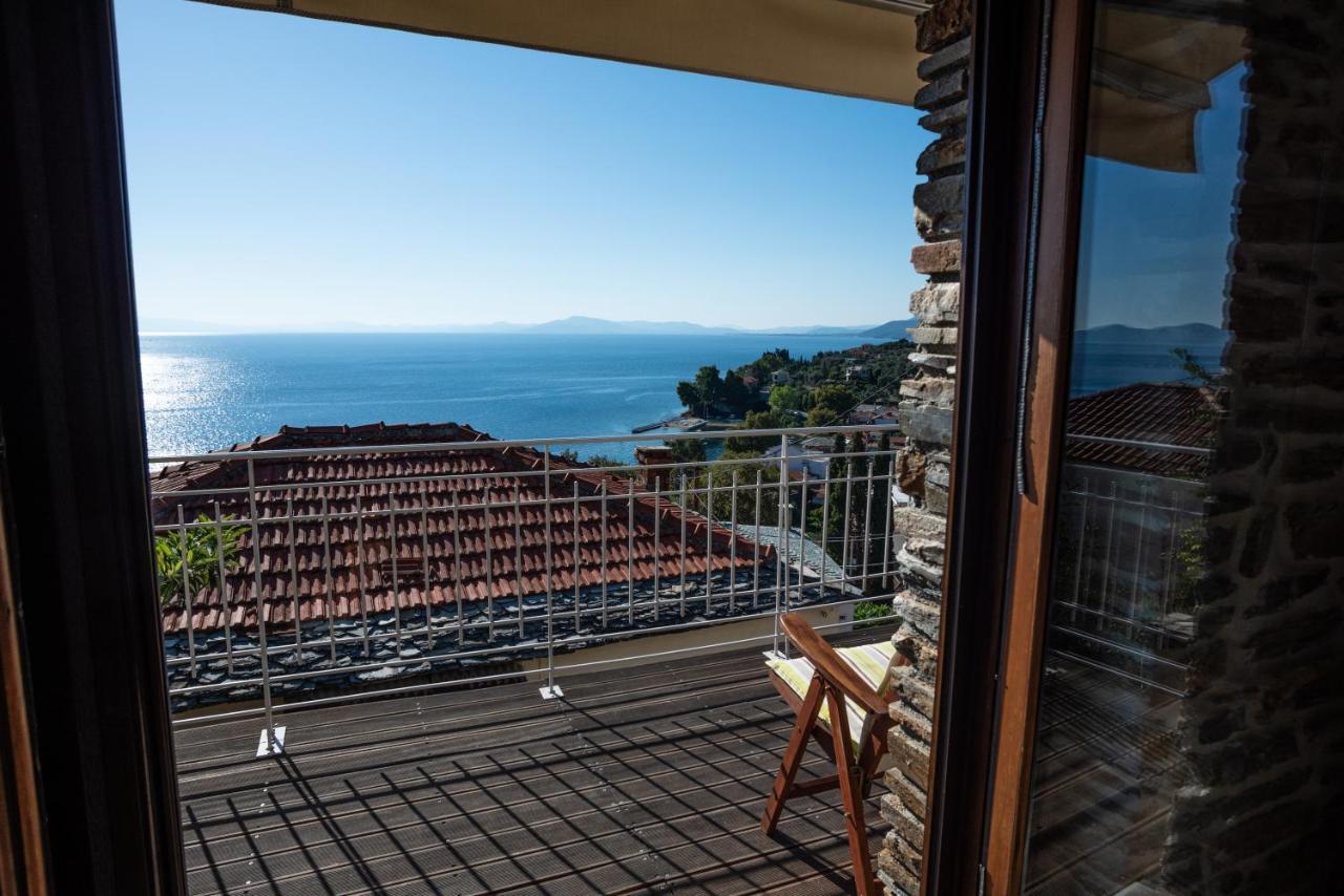 ¨Με Θέα Το Ηλιοβασίλεμα¨ Villa อาฟิสโซส ภายนอก รูปภาพ